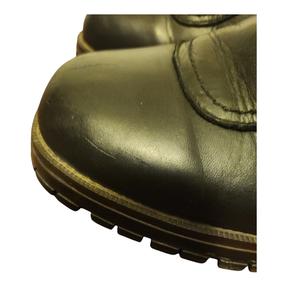 Vintage Blondo Black Leather Ankle Boots Bikercore - Picture 6 of 9